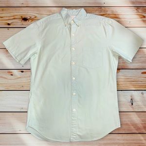 J. Crew Men’s Sunwashed Oxford Short Sleeve Button Down Shirt Size Small
